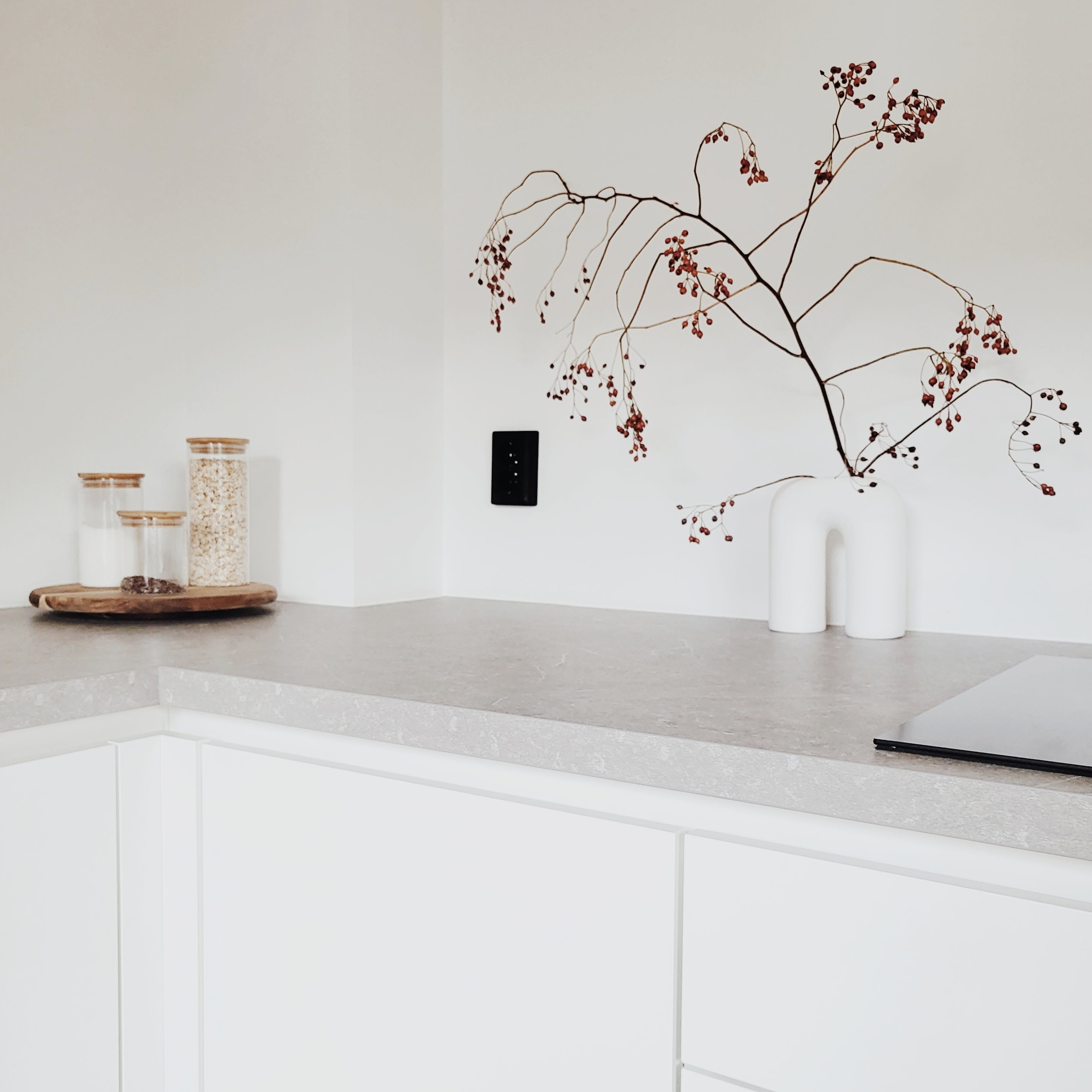 Krumble Voorraadpotten glas - 1000 ml per pot - Set van 3