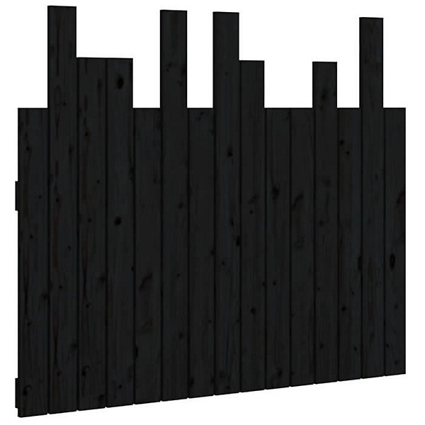 824787 vidaXL Tête de lit murale Noir 95,5x3x80 cm Bois massif de pin