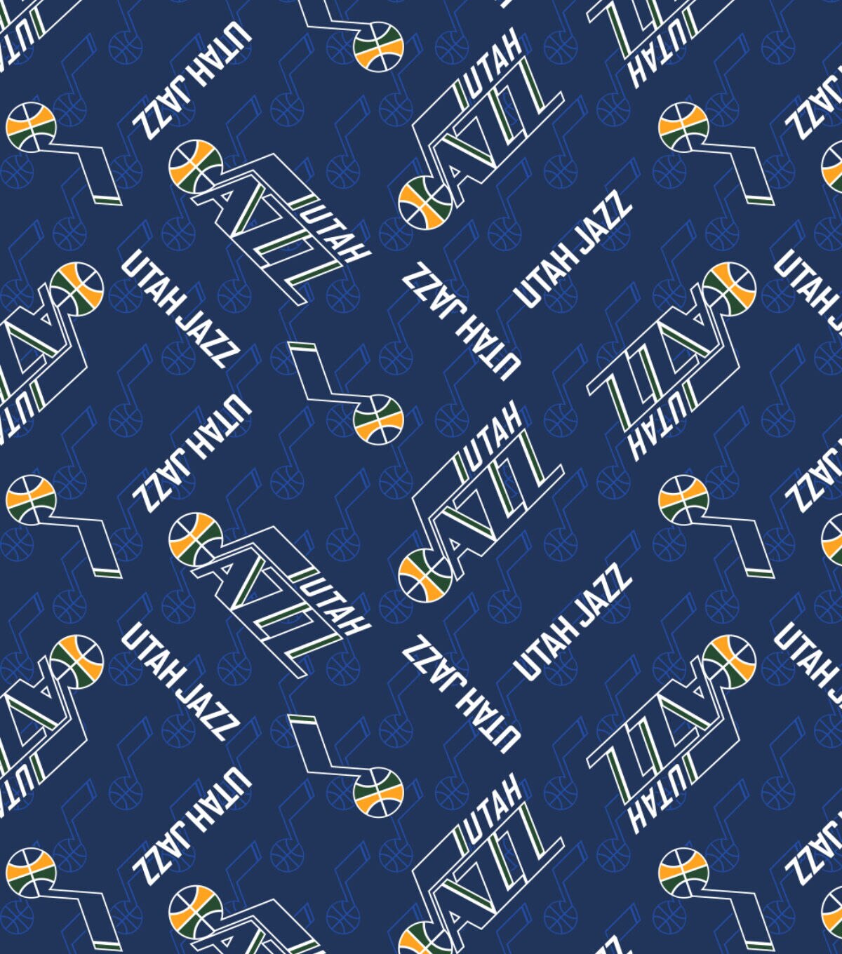 Utah Jazz Fleece Fabric Logo Toss