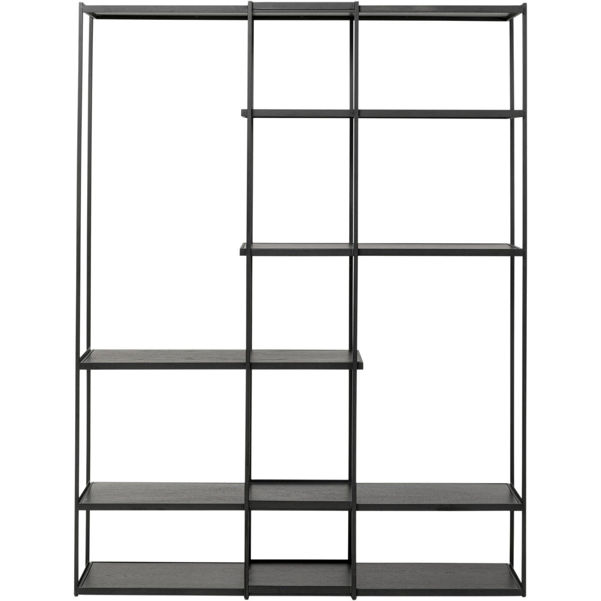 Kare Design Bookshelf Oslo zwart 200x150cm
