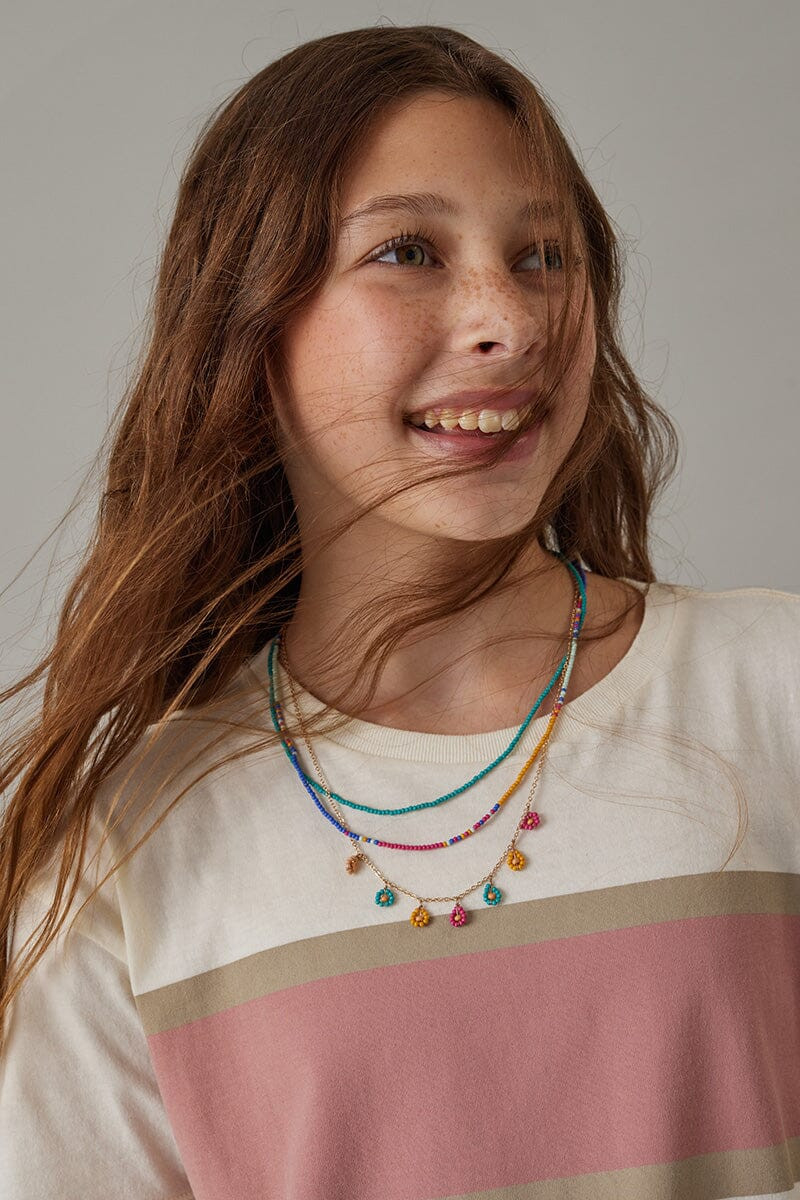 Hello Franki Short Sleeve Colorblock T- Shirt for girls