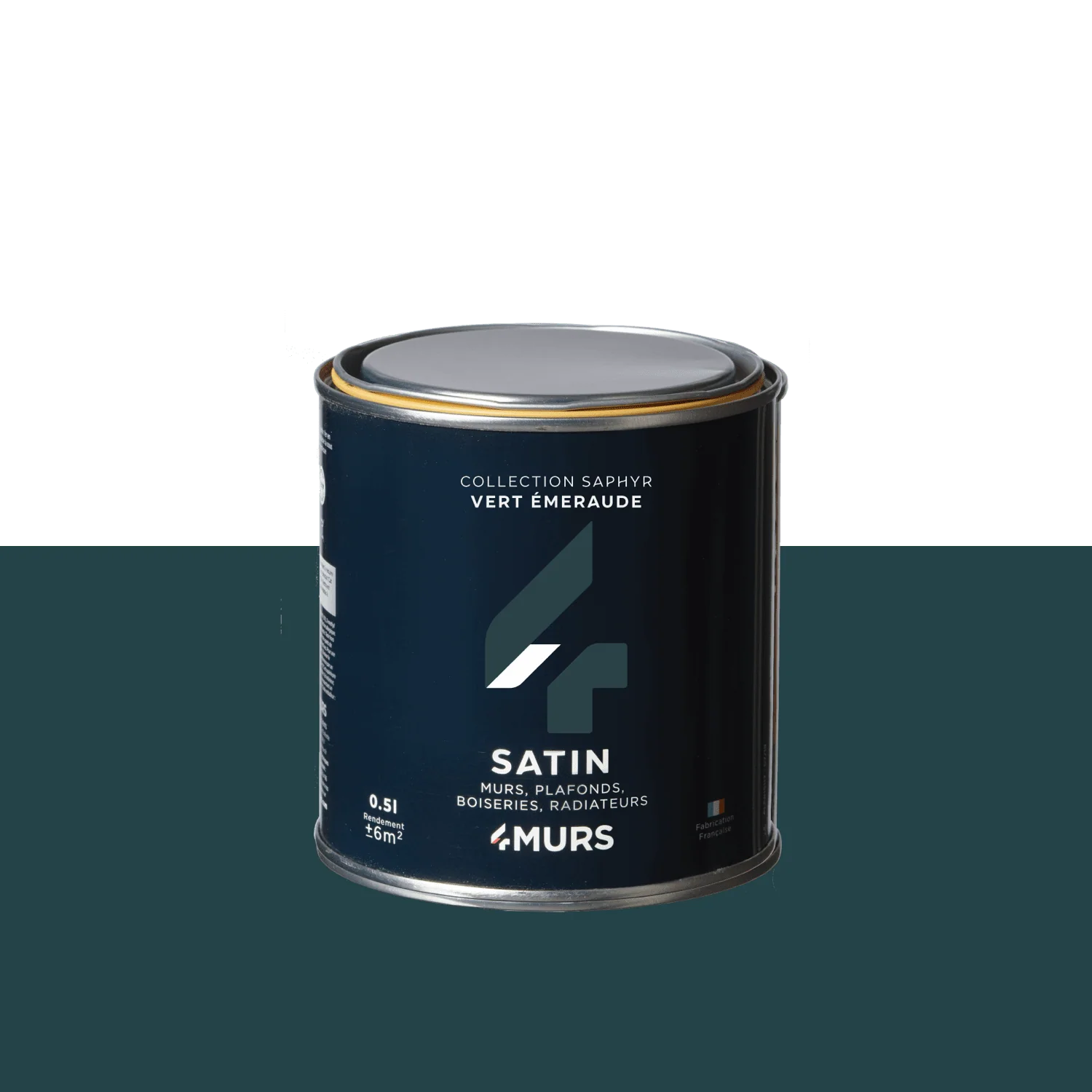 Saphyr Peinture Finition Peinture vert émeraude Satiné 0,5 L