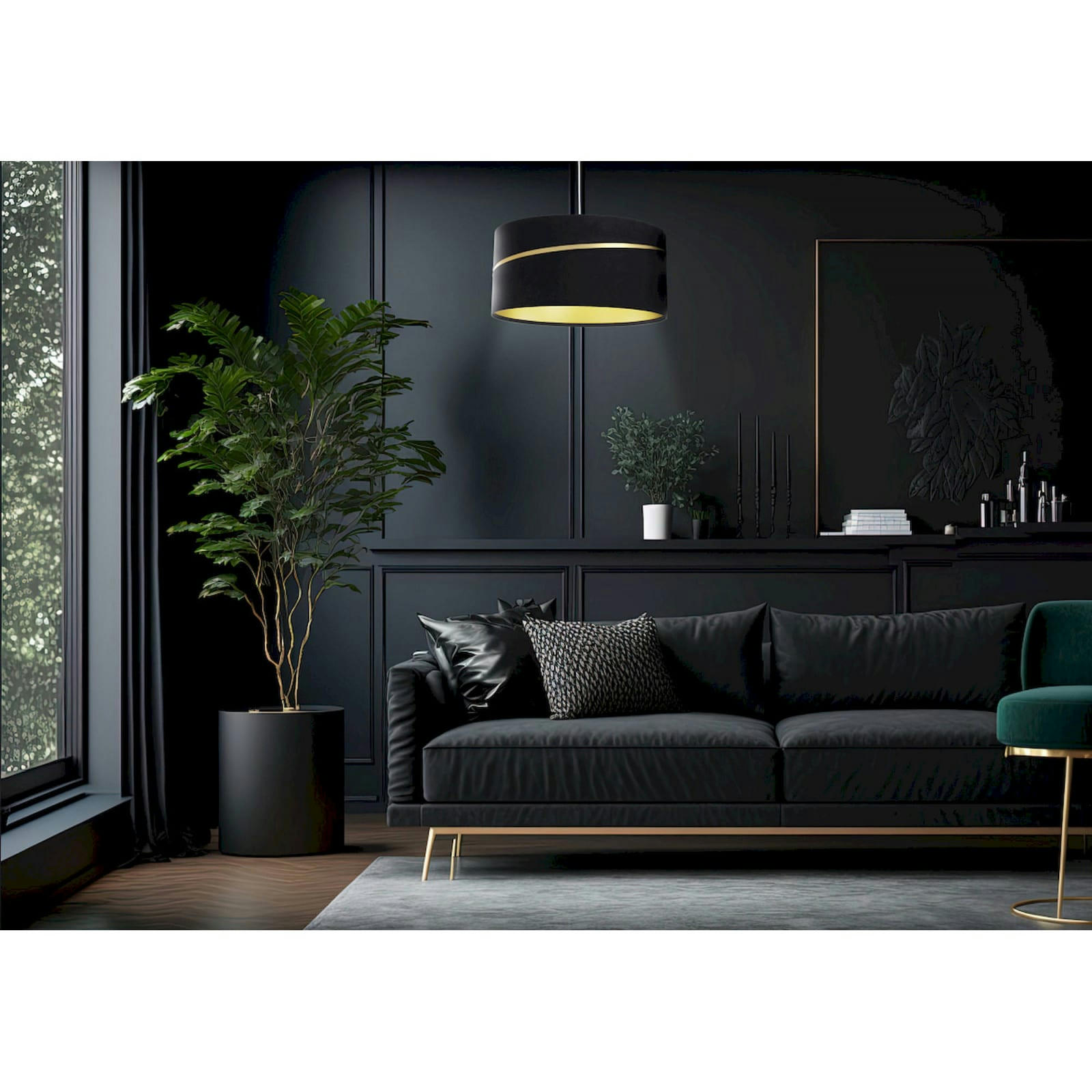 SWING - Suspension Tissu Noir