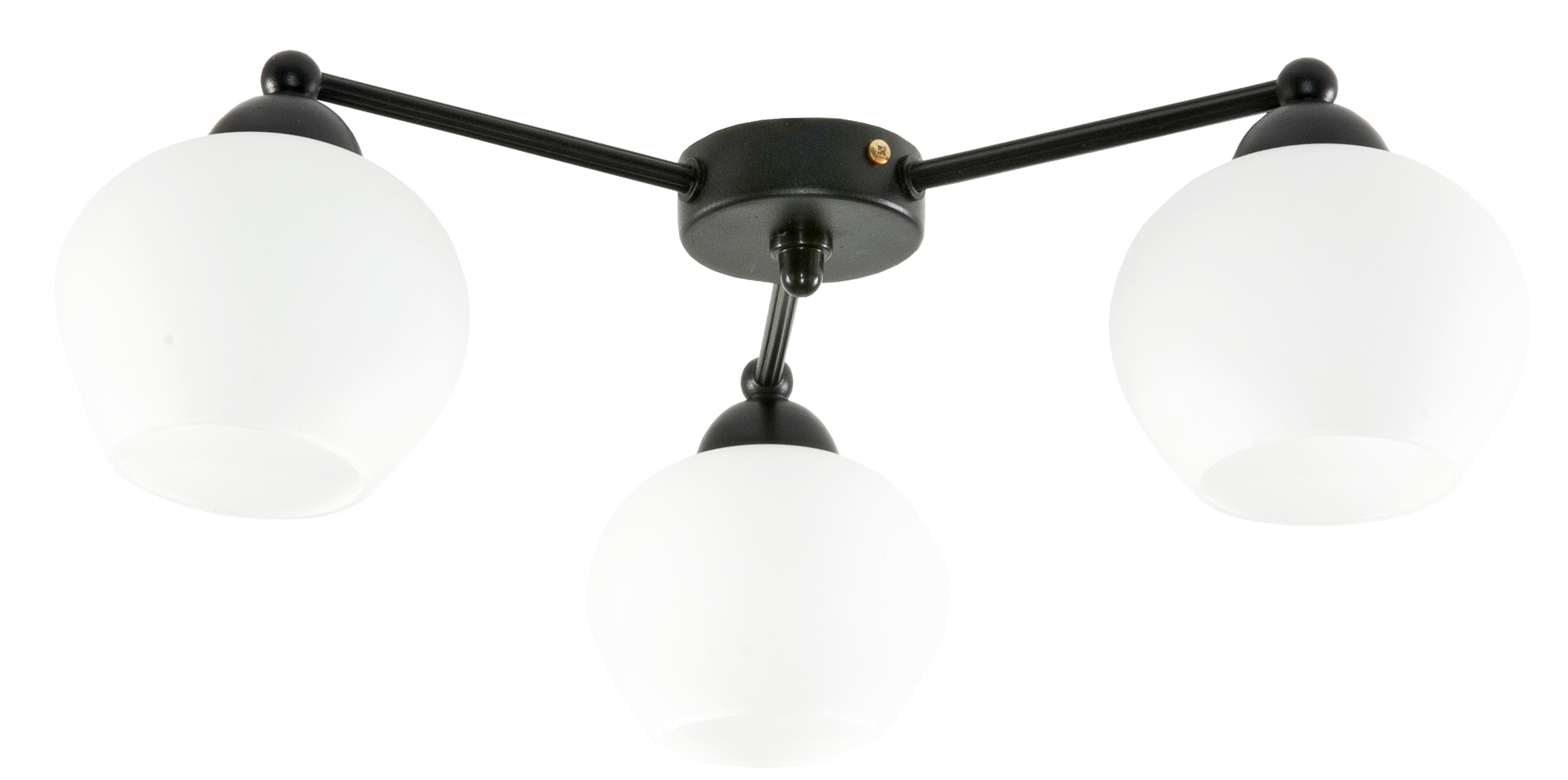 Lampa sufitowa EDYLIT czarna do salonu 3xE27 SALVATORE NEGRO 11-592