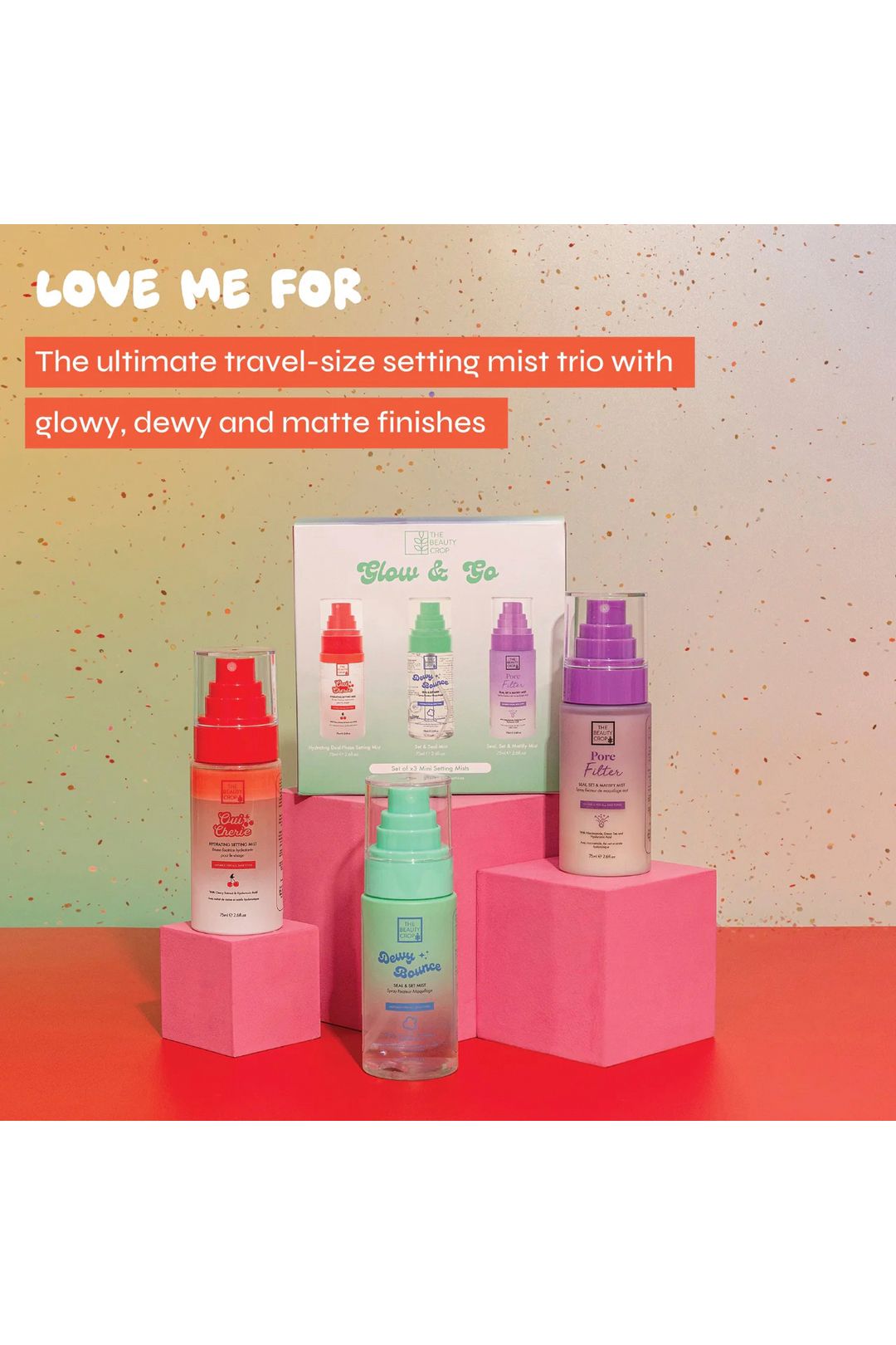 The Beauty Crop Glow & Go Set - Mini Mist Trio