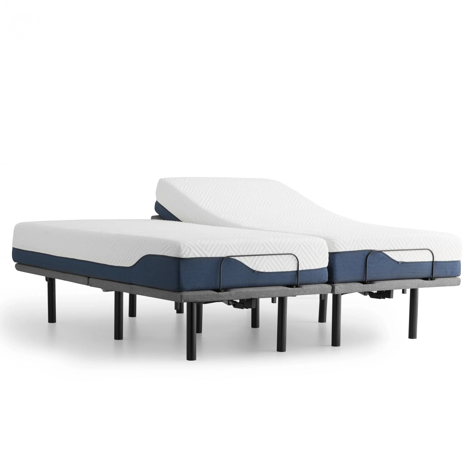 Lucid Comfort Collection 10-inch Gel & Aloe Vera Hybrid Mattress and Deluxe Adjustable Bed Set