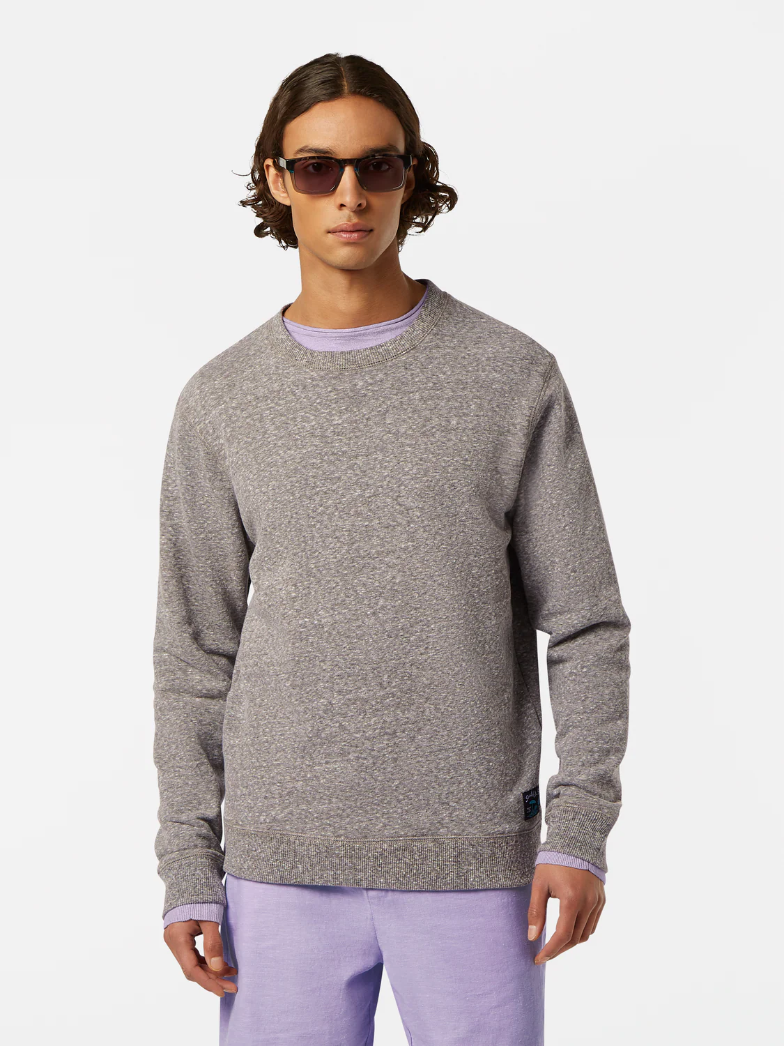 Regular-Fit Melange Sweatshirt