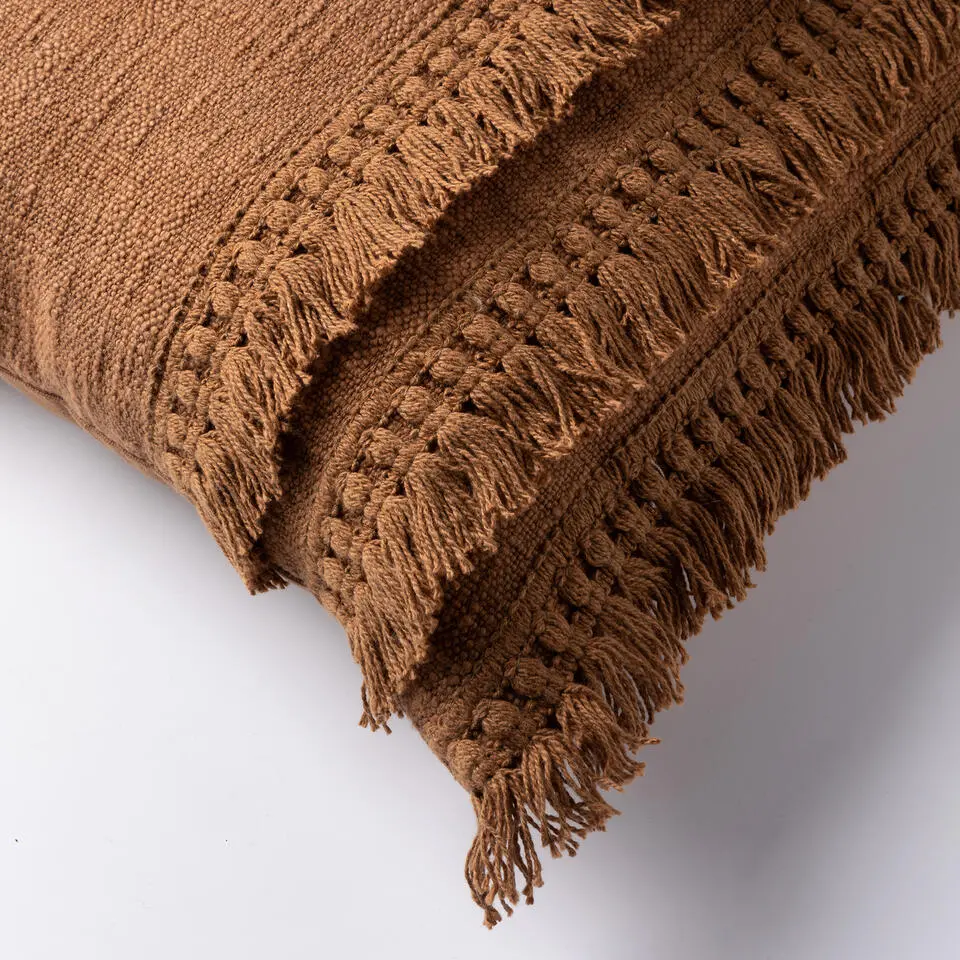 Kussenhoes Fara - Tobacco Brown - 45x45 cm