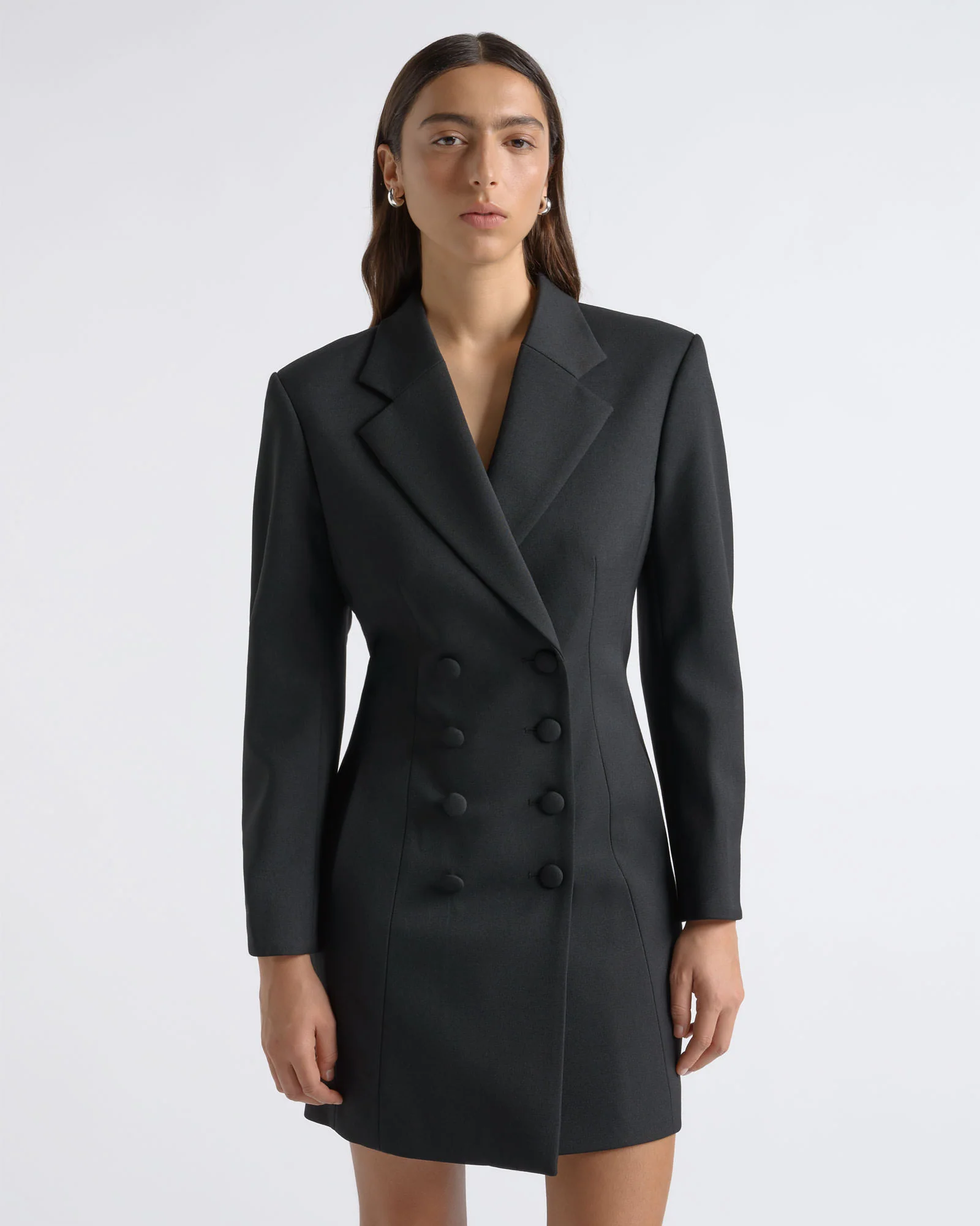 Double Breasted Blazer Dress