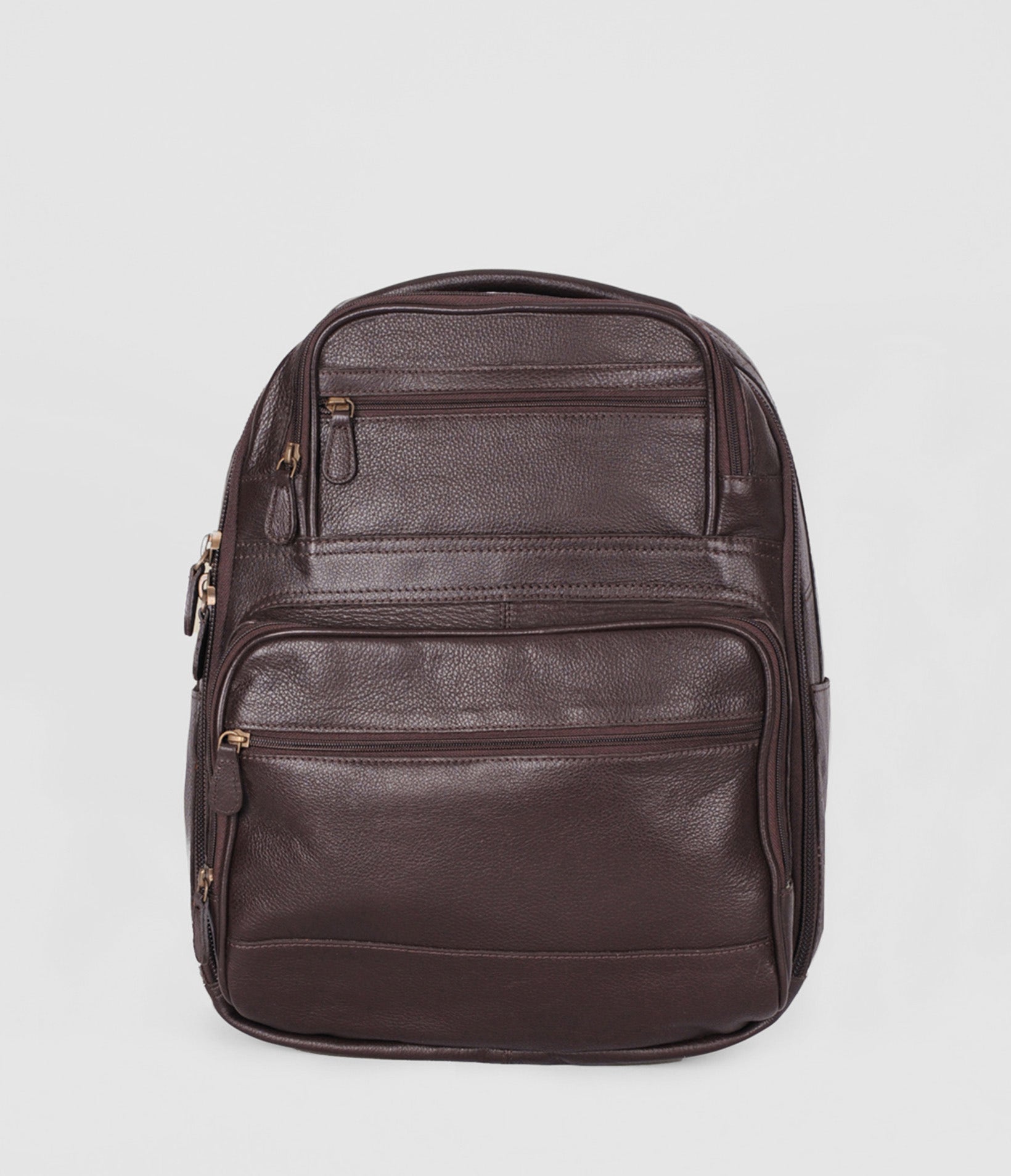 Brandon Leather Backpack With Pockets