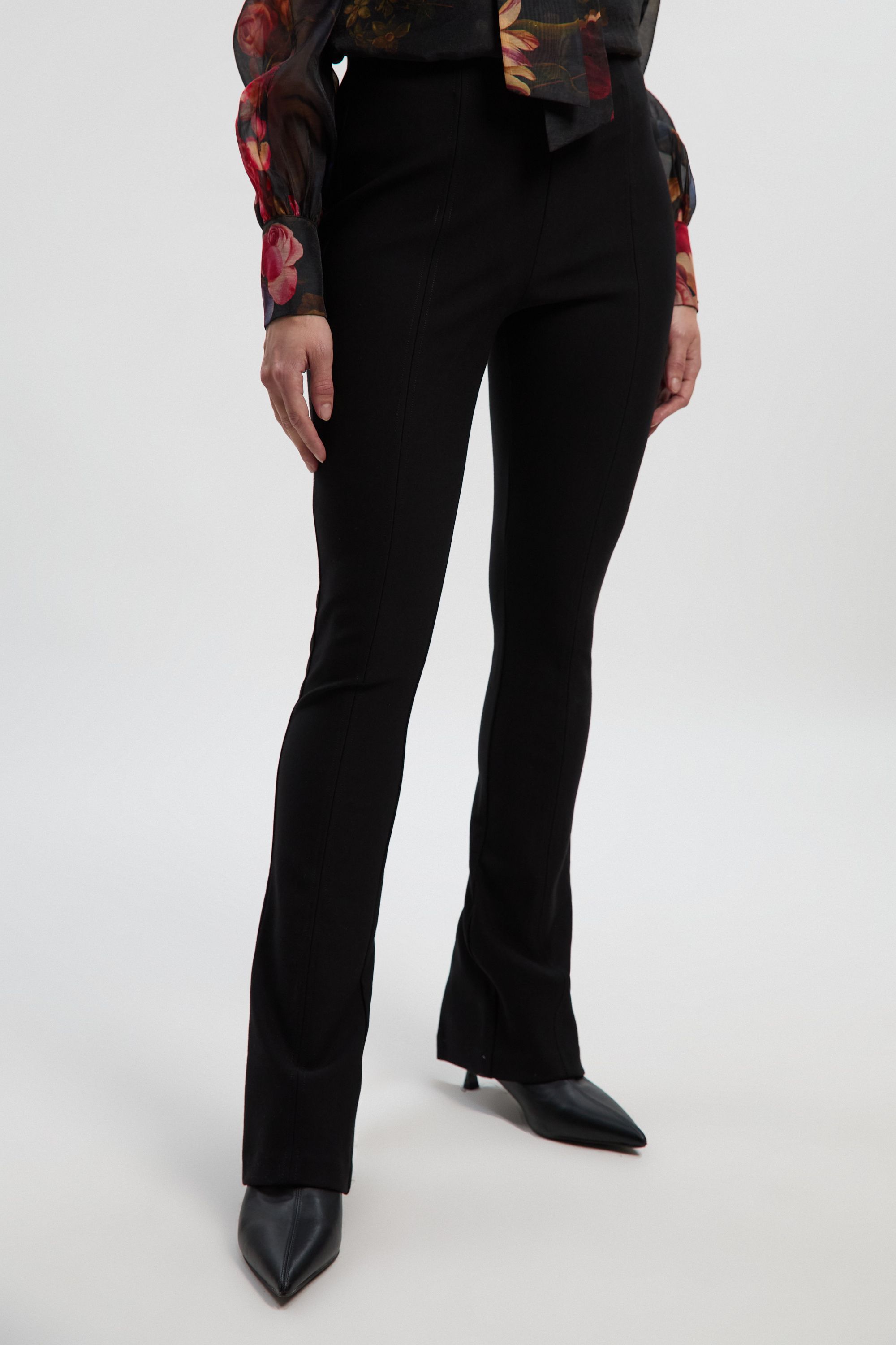 KarenMillen Ponte High Waisted Slit Detail Trouser