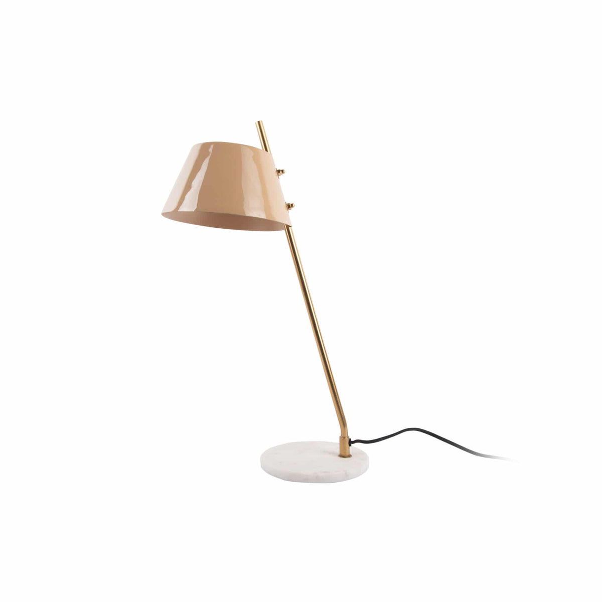 Leitmotiv tafellamp Savvy - bruin - 19x33x53cm