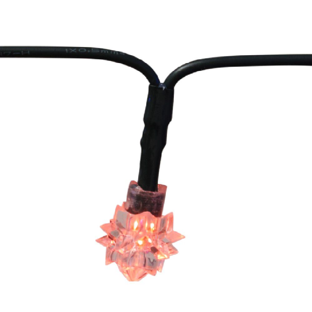Guirlande électrique 50 Diamants Led Multicolore clignotant 4,9 m