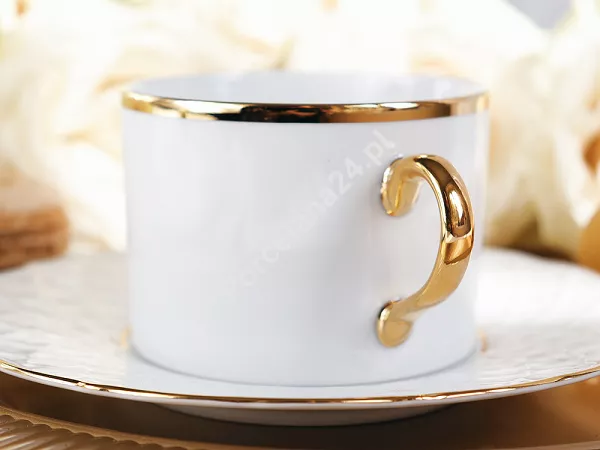 Filiżanka ze spodkiem 0,23 L / 16 cm Porcel - Empire Gold 10.EMG.FS23