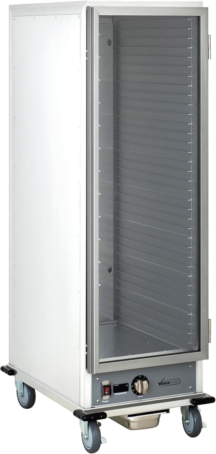 Commercial Heated Holding Cabinet, Full Size Mobile Insulated Commercial Hot Food Holding Cabinet, 36 Full Size Sheet Pan Capacity, 120V, 1440W
