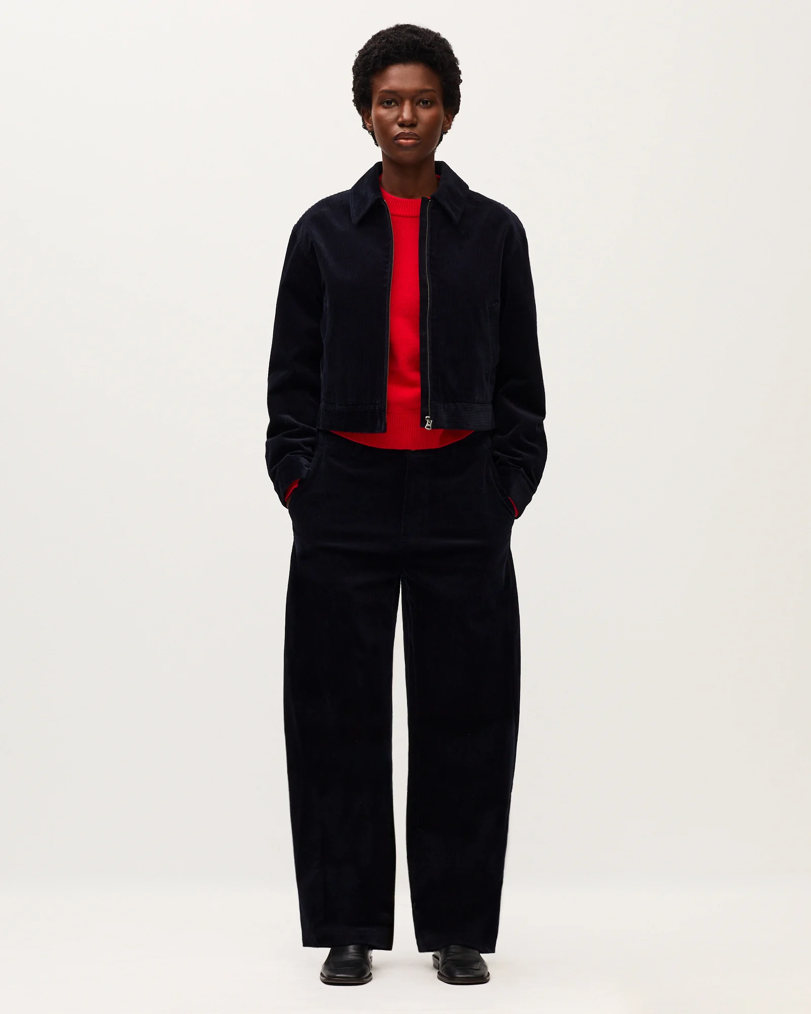 Blouson en velours côtelé