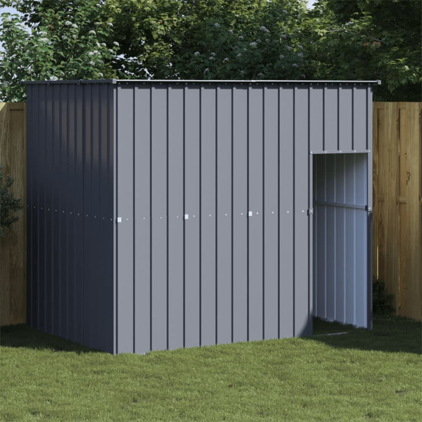 VidaXL buda dla psa Antracyt 214 x 153 x 181 cm Stal
