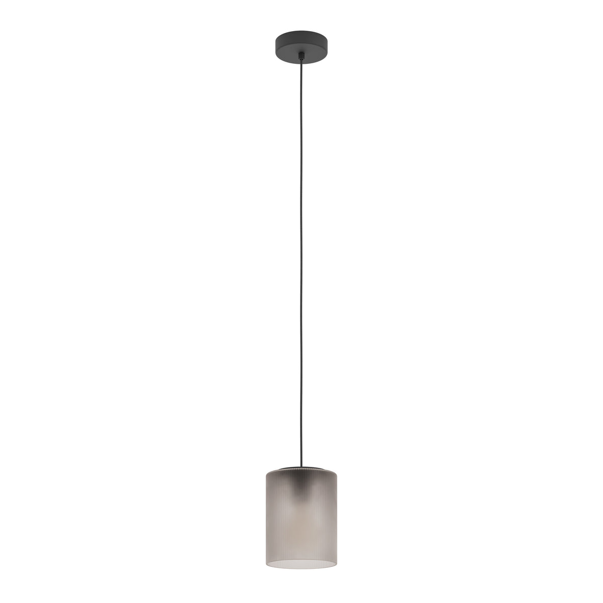 EGLO hanglamp Colomera - e27 - ø 15 cm - zwart/mat grijs