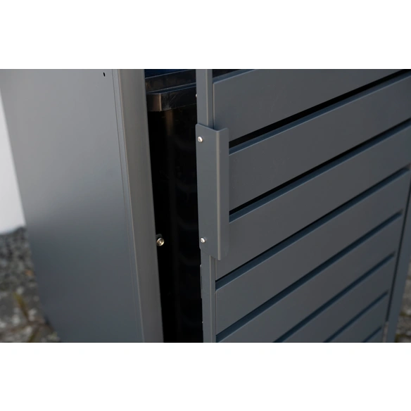 Mülltonnenbox »Kubus«, BxHxT: 68 x 116 x 80 cm, für 1 x 240 L Mülltonne, Stahl