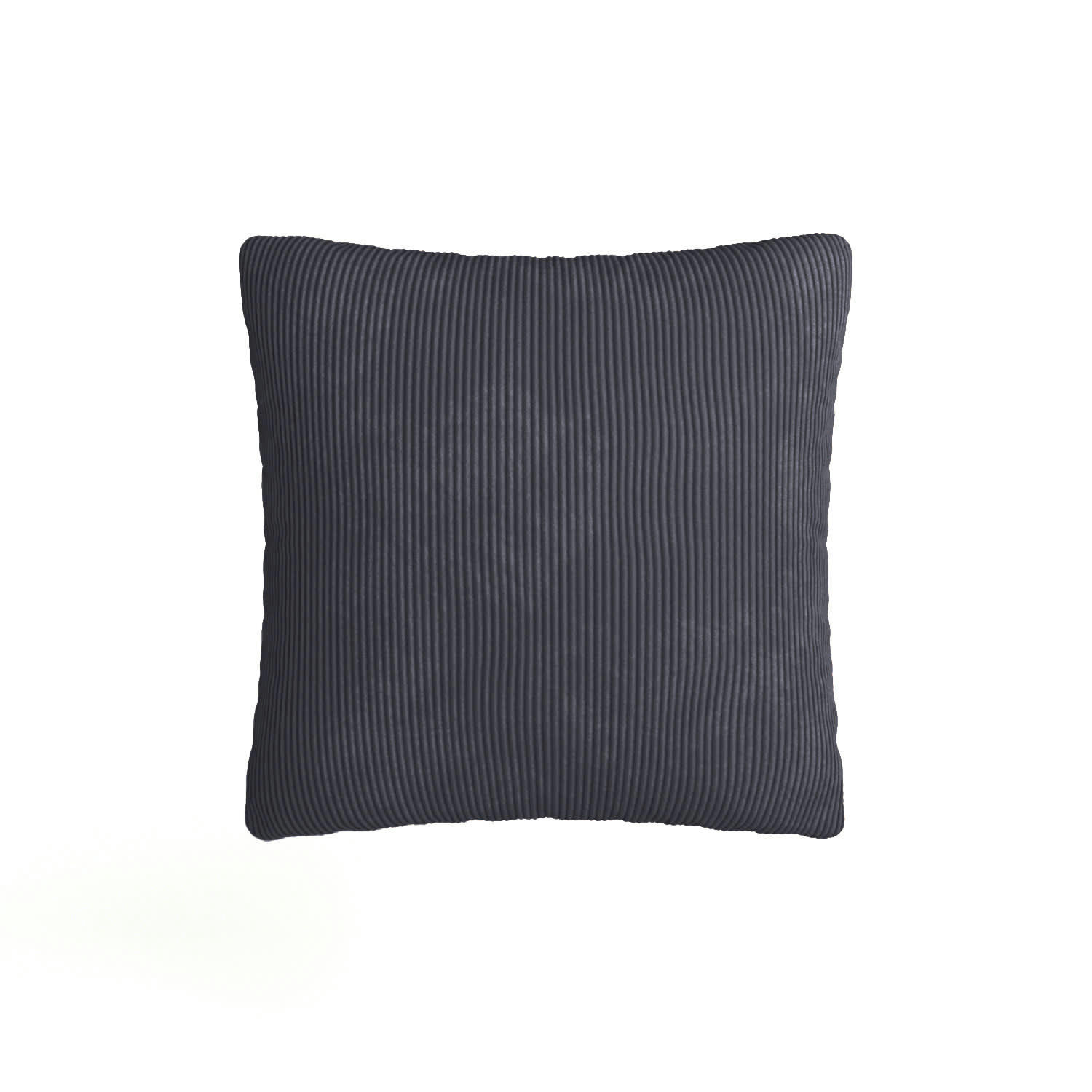 VIKTORIA - Coussin en velours bleu foncé déhoussable 40x40cm