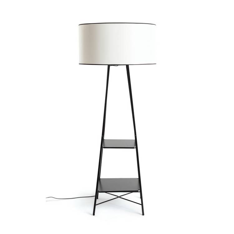 Habitat Thasia Floor Lamp - Black and White