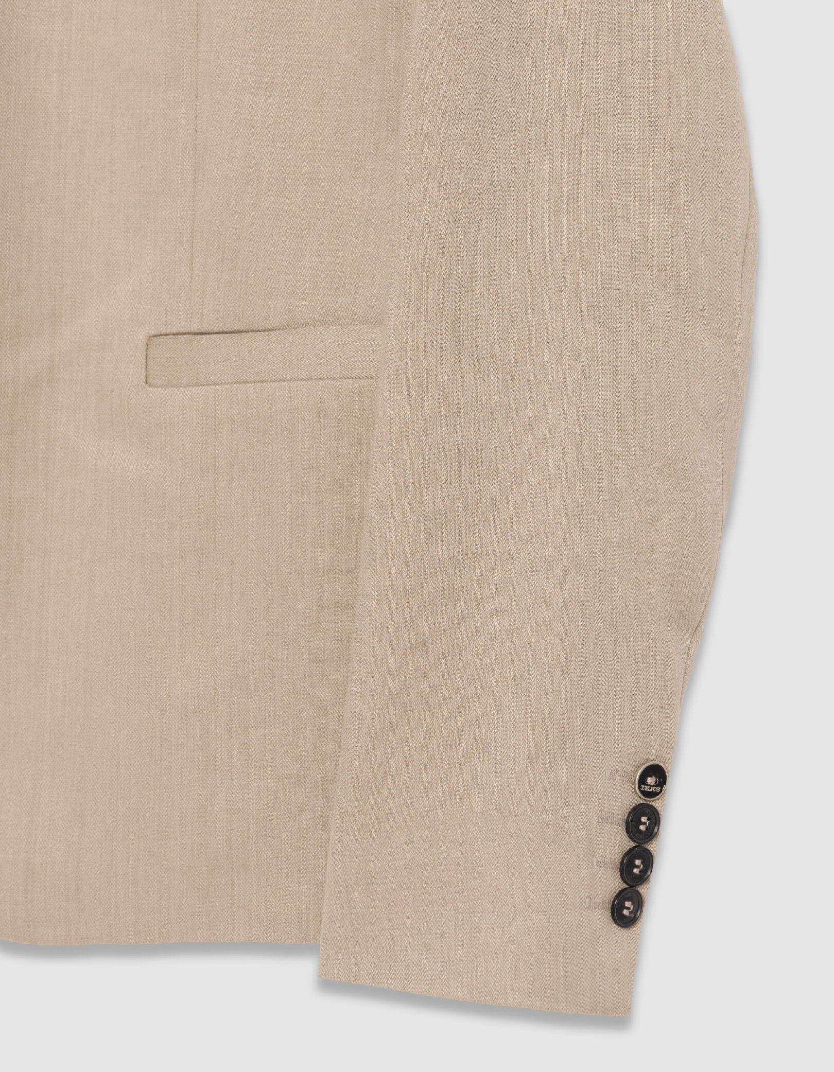 Veste de costume beige foncé lin mélangé Homme