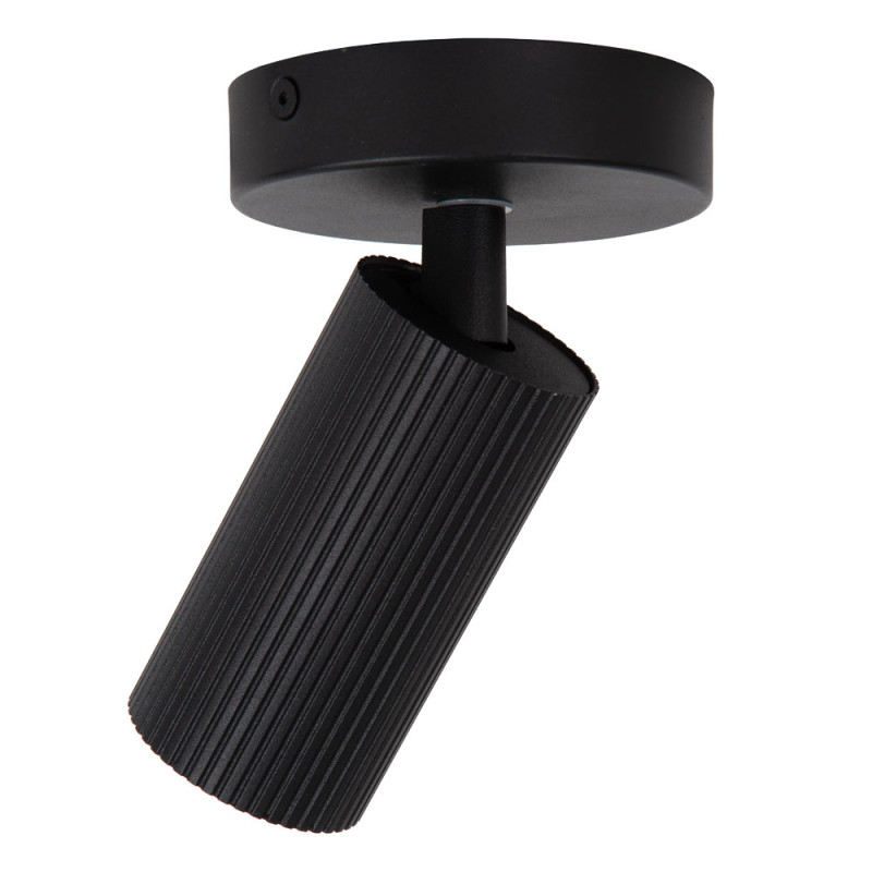 Spot LED Clubs noir GU10 40 W LUCIDE