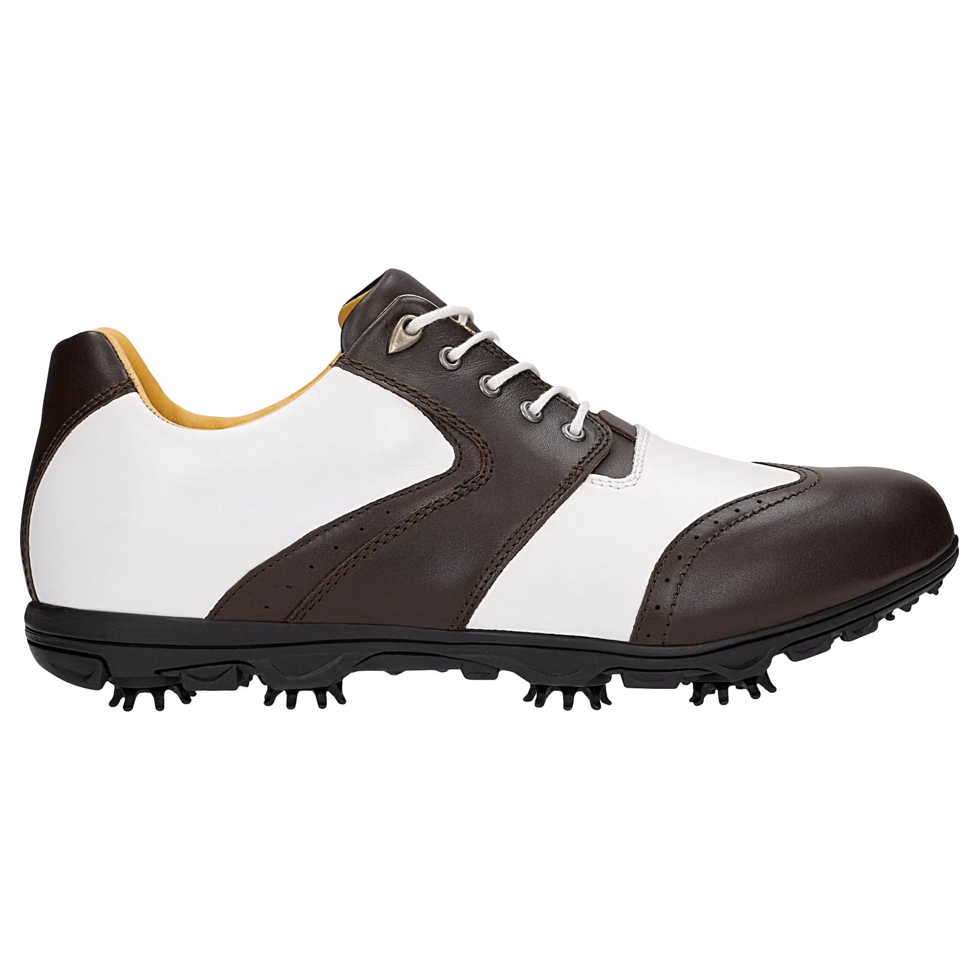 Brązowe męskie półbuty golfowe