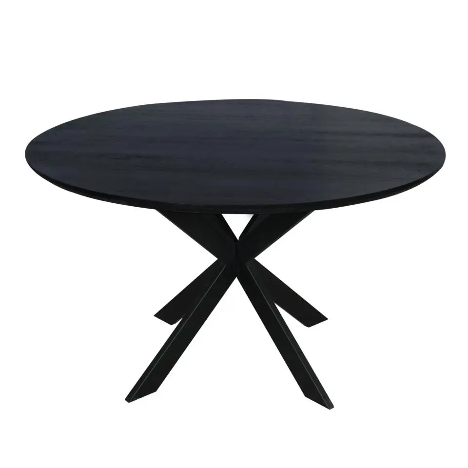 Starfurn - Eettafel Ferris - Zwart - 130x130x76 cm