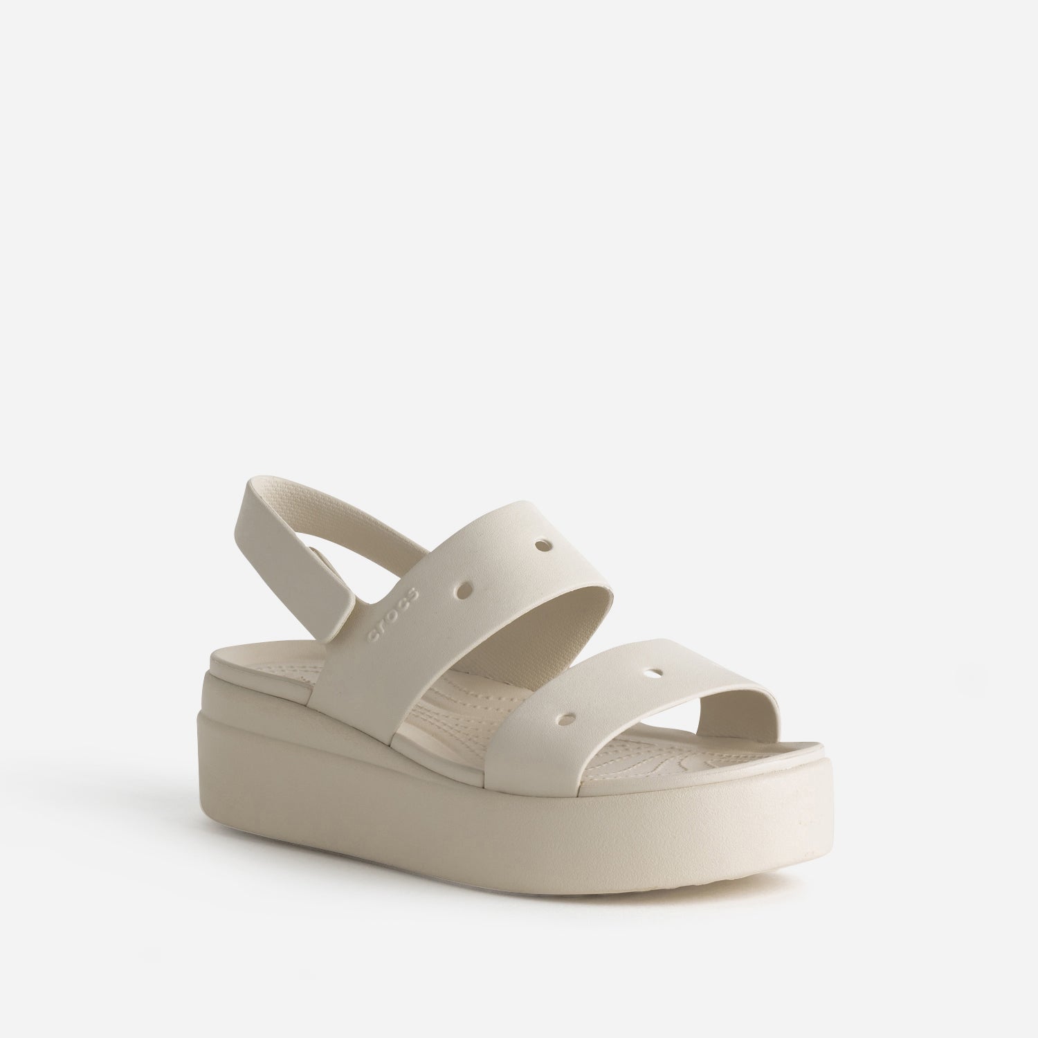 Sandale CROCS écrue à plateforme