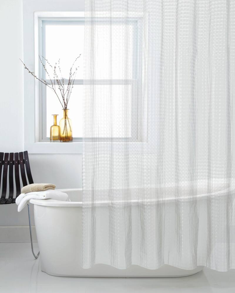 CANVAS Cleanse PEVA 3D Cubes Shower Curtain, 72-in x 72-in
