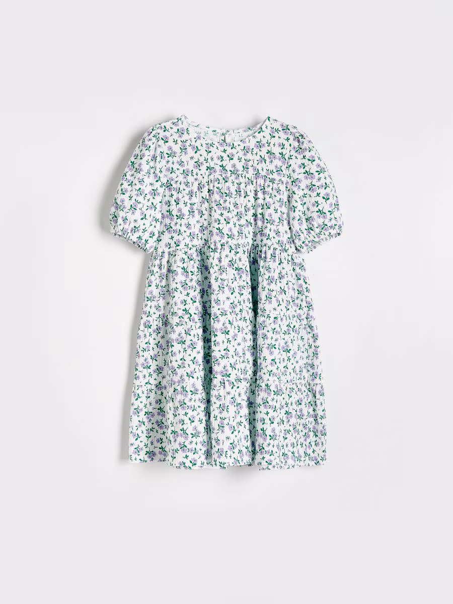 Floral White Dress