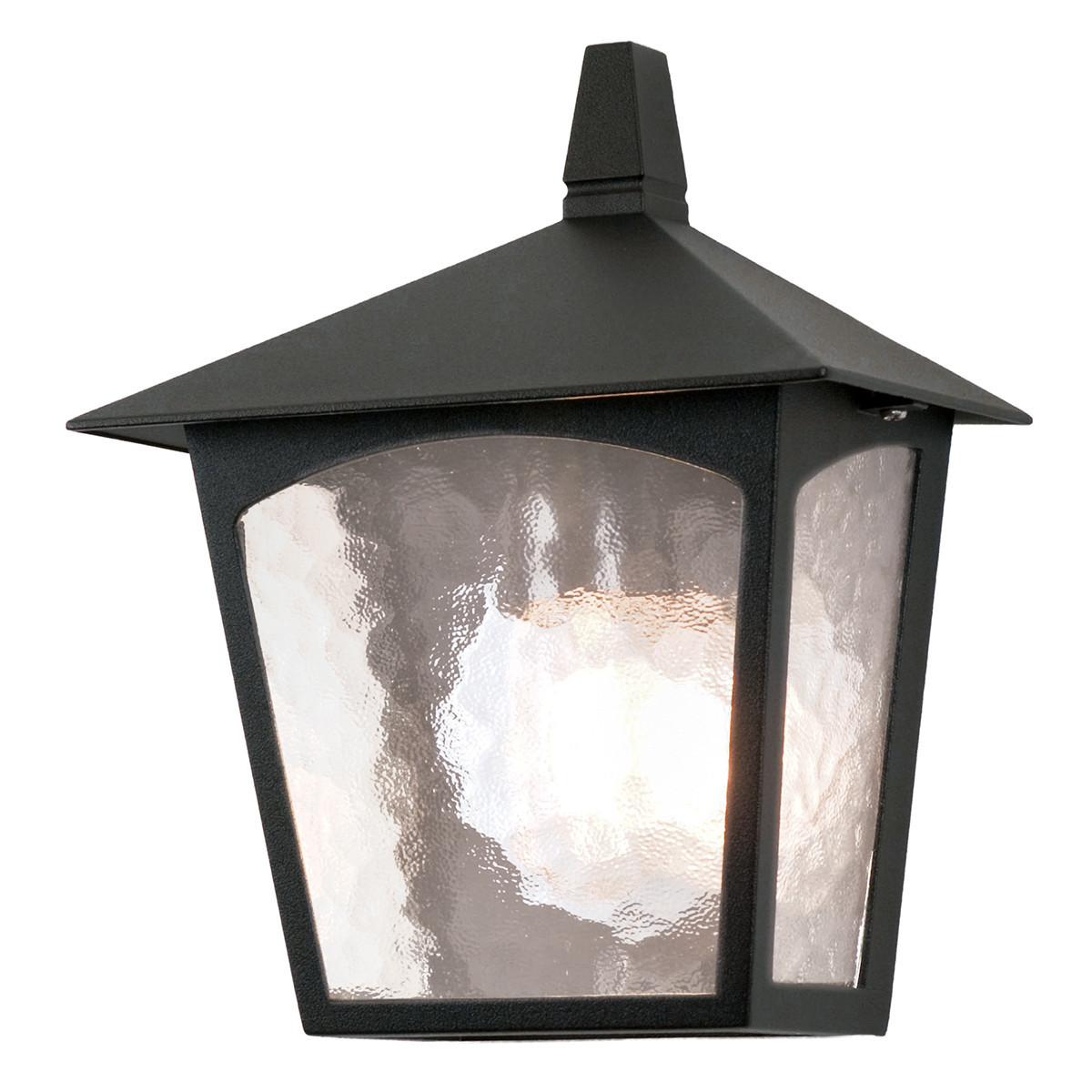 Kinkiet zewnętrznyczarno-przezroczysty York 1xE27x60W IP23 Elstead