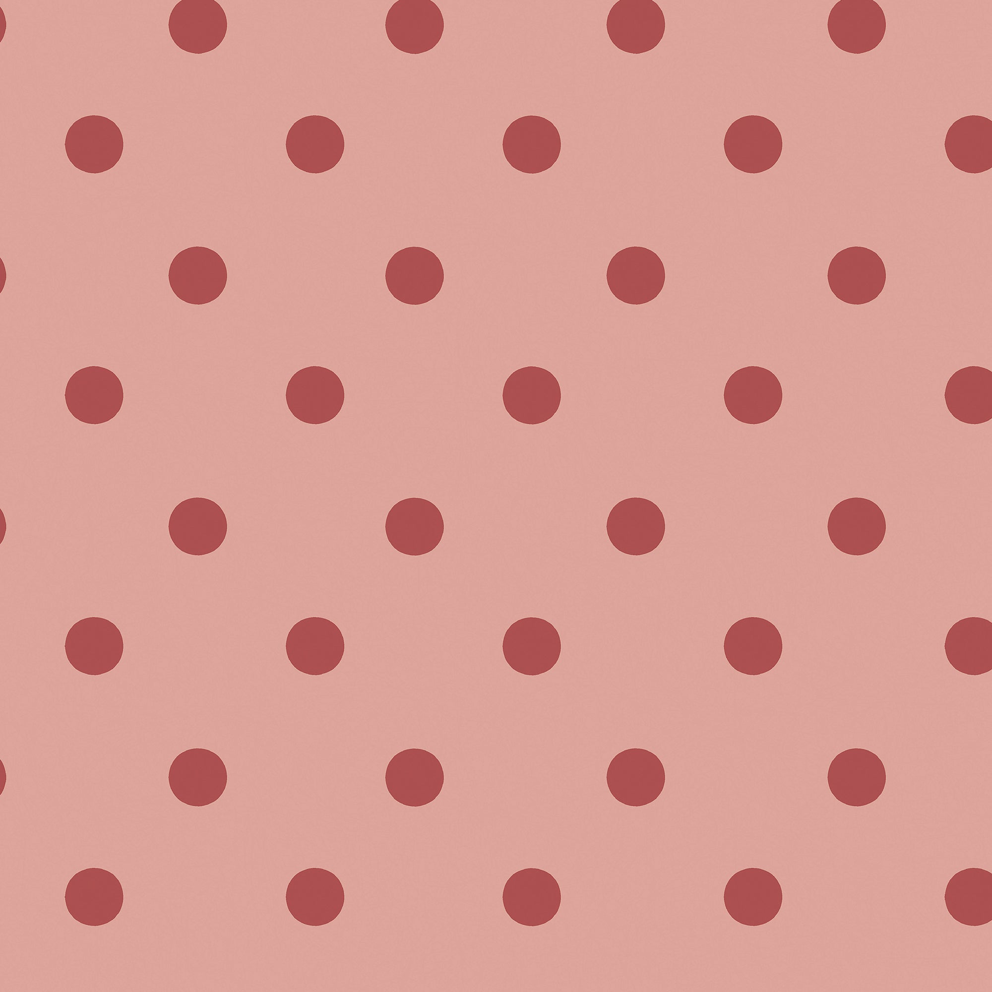 Cath Kidston Vliesbehang - Button Spot Pink & Red