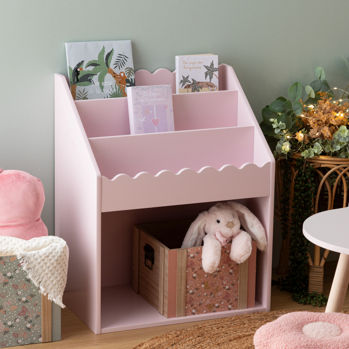 Bookshelf "Antea" Pink, 60x48 cm