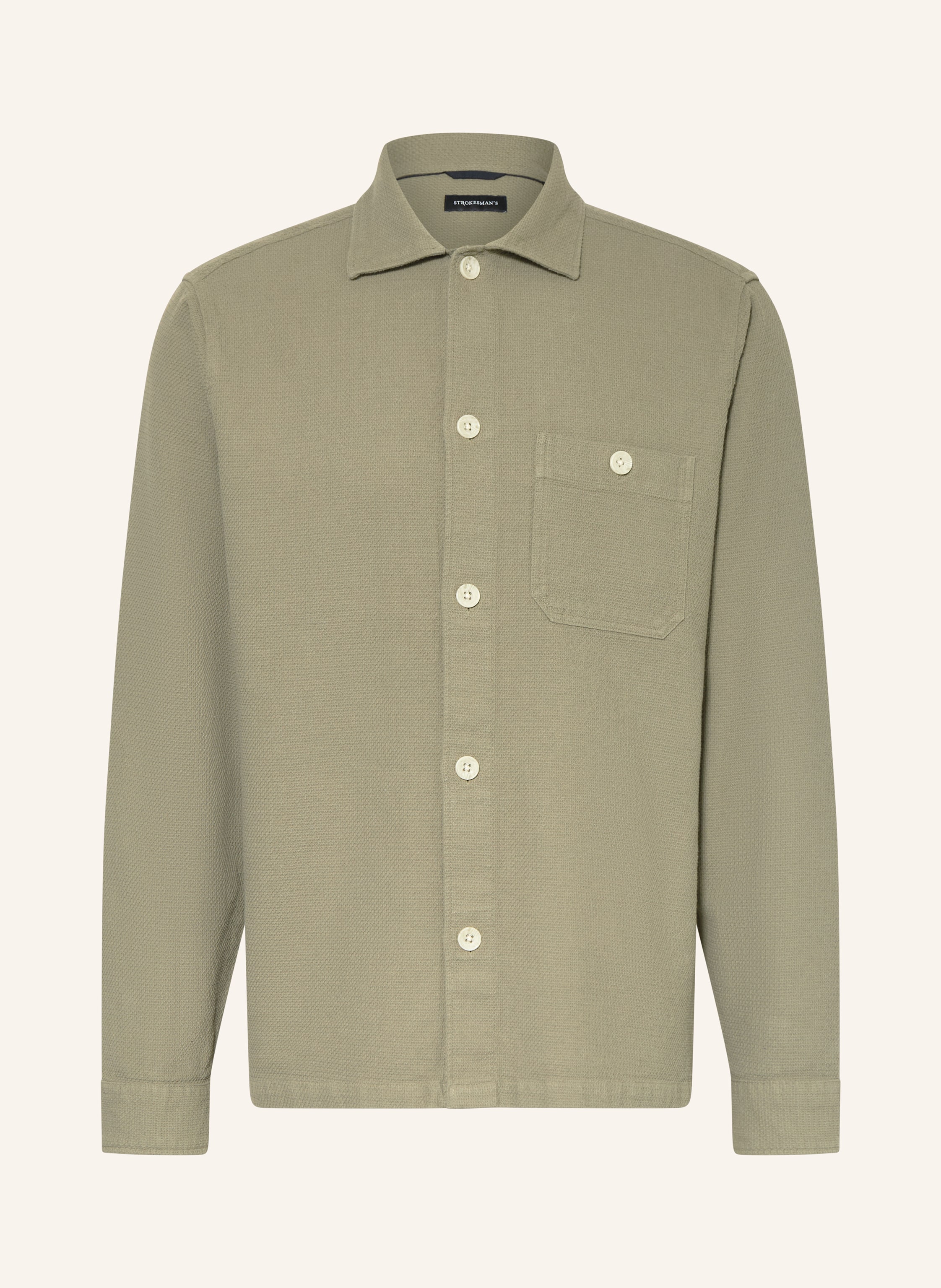 STROKESMAN'S Piqué-Hemd Comfort Fit