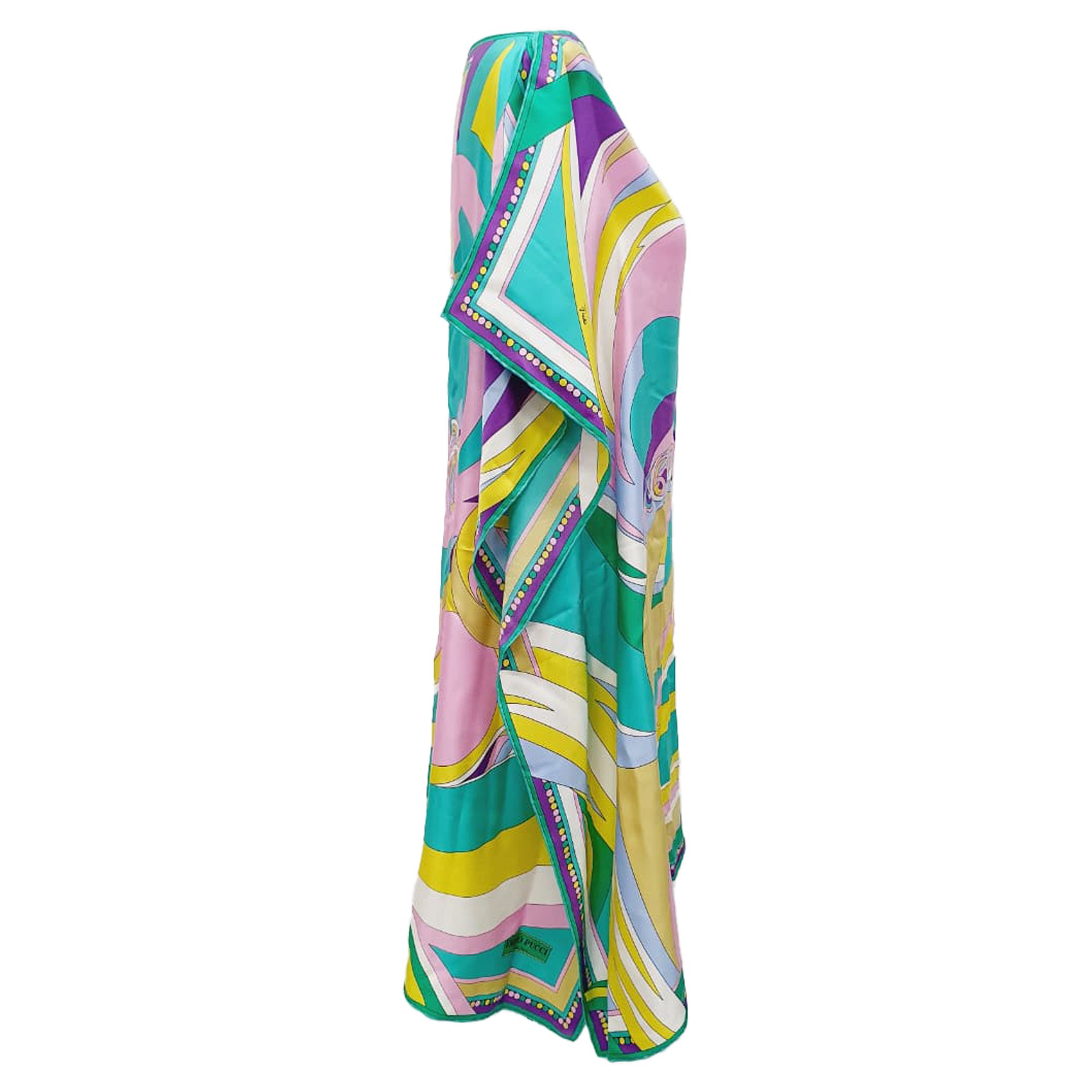 Emilio Pucci Preloved Printed Mini Dress in Multicolor Silk