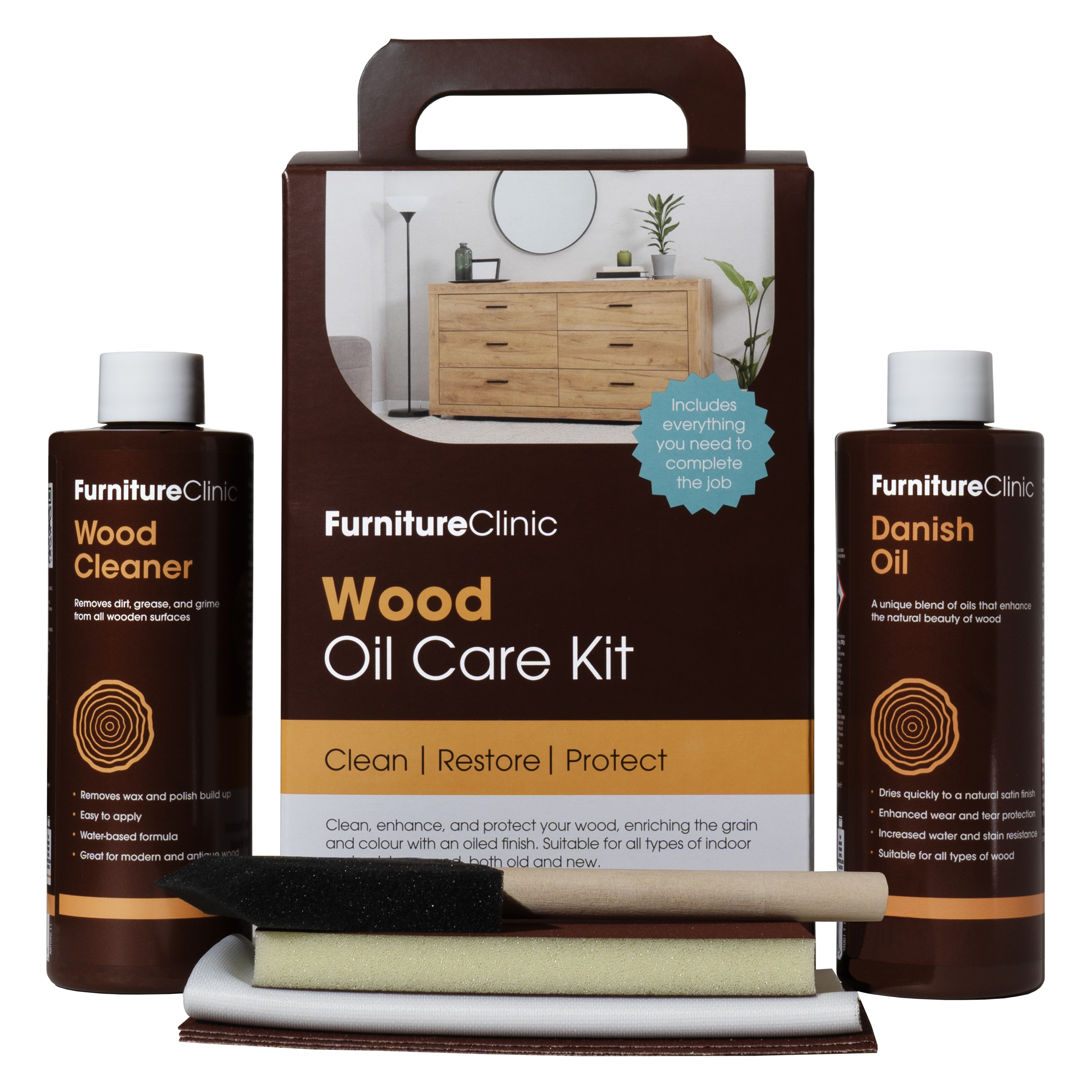 Furniture Clinic Wood Oil Care Kit