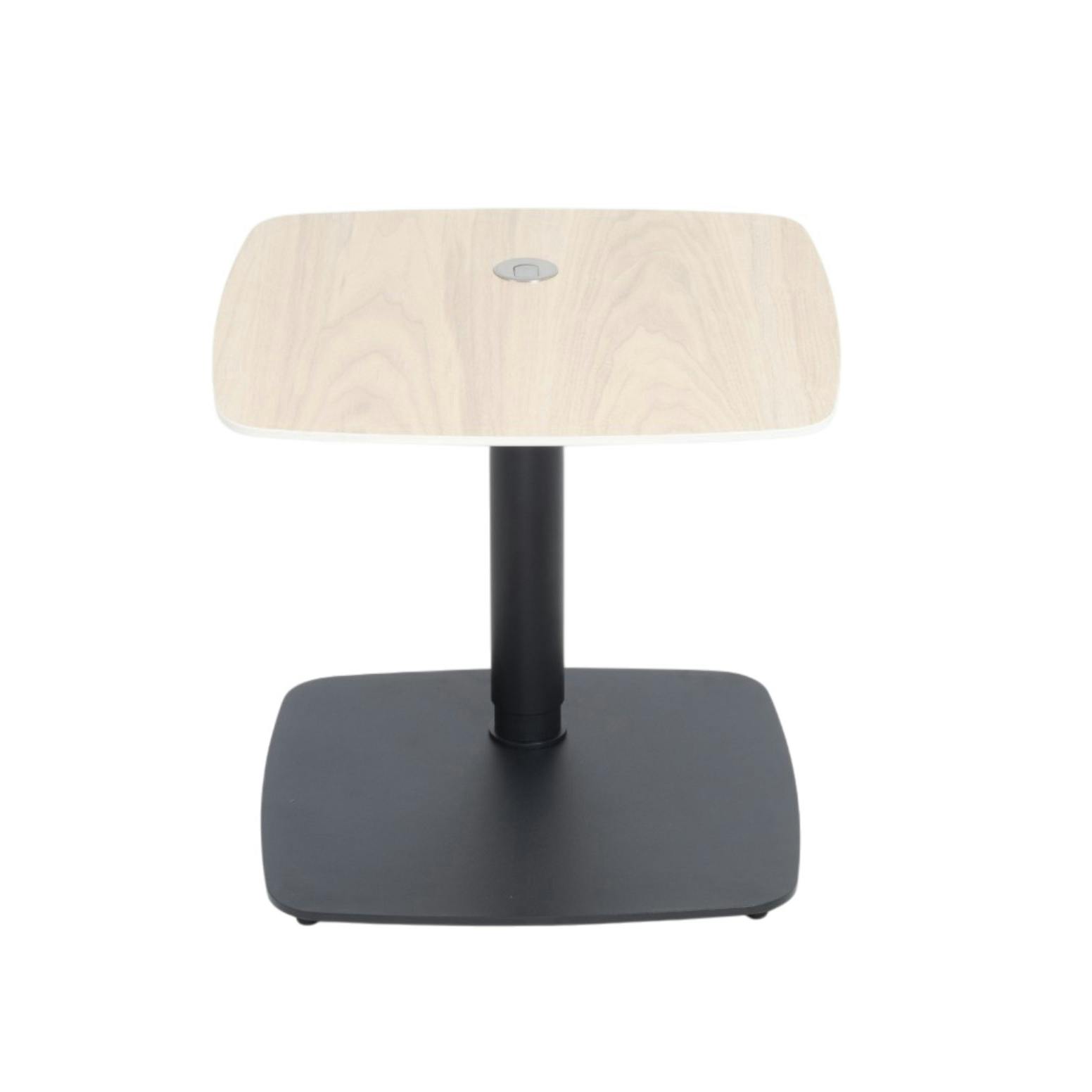 Table d'appoint réglable en céramique effet chêne LUGANO