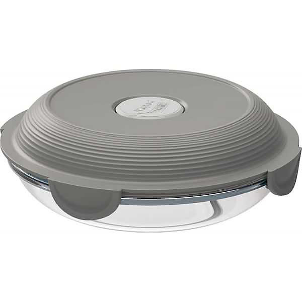 Boîte alimentaire en verre ronde 700 ml - Gris