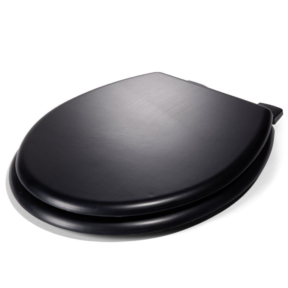 Abattant WC universel en bois noir