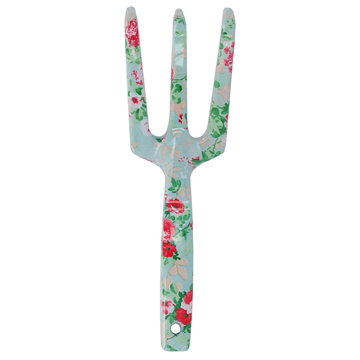 Pazurki ogrodowe 3 zęby metalowe motyw różany vintage 22.6 cm