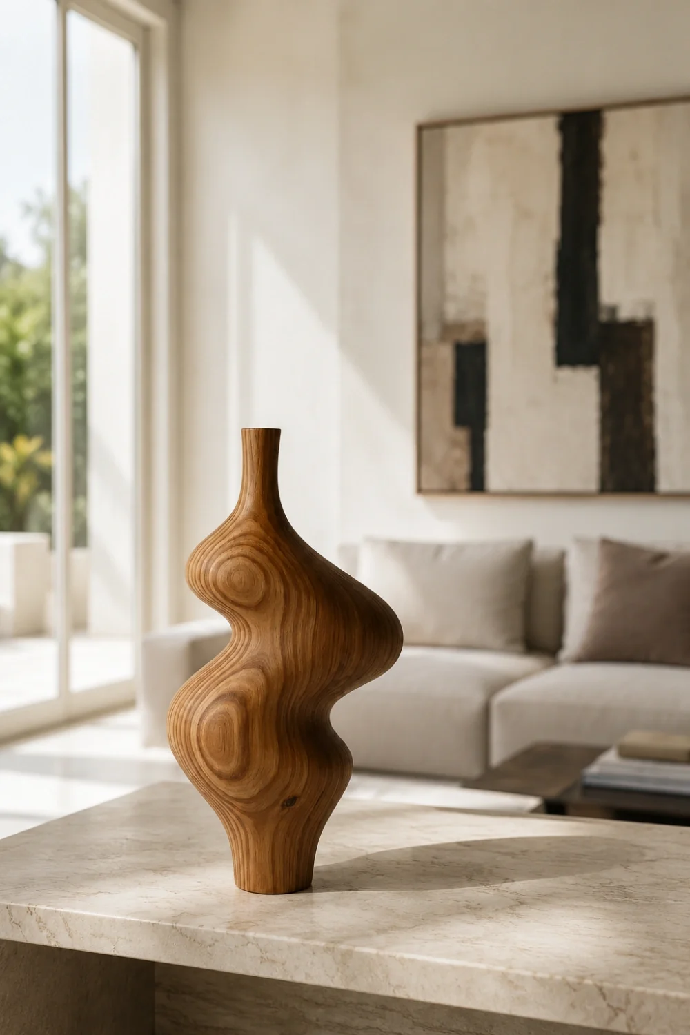 Vase Wood Sculpture #VW127