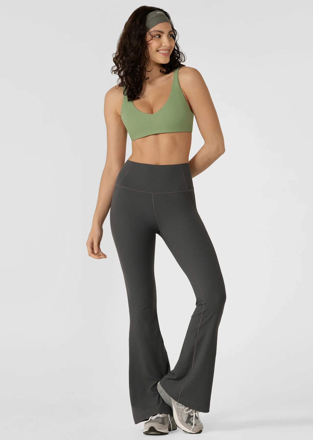 Irresistible Hi Fold Rib Flared Leggings