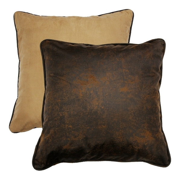 Paseo Road by HiEnd Accents Euro Sham (1PC), 27"X27" Cho & Dk. Tan