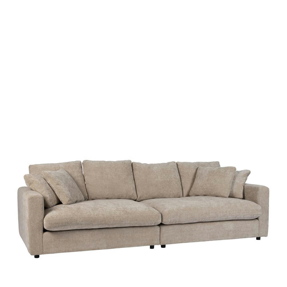 SENSE - Canapé 3 places en tissu beige