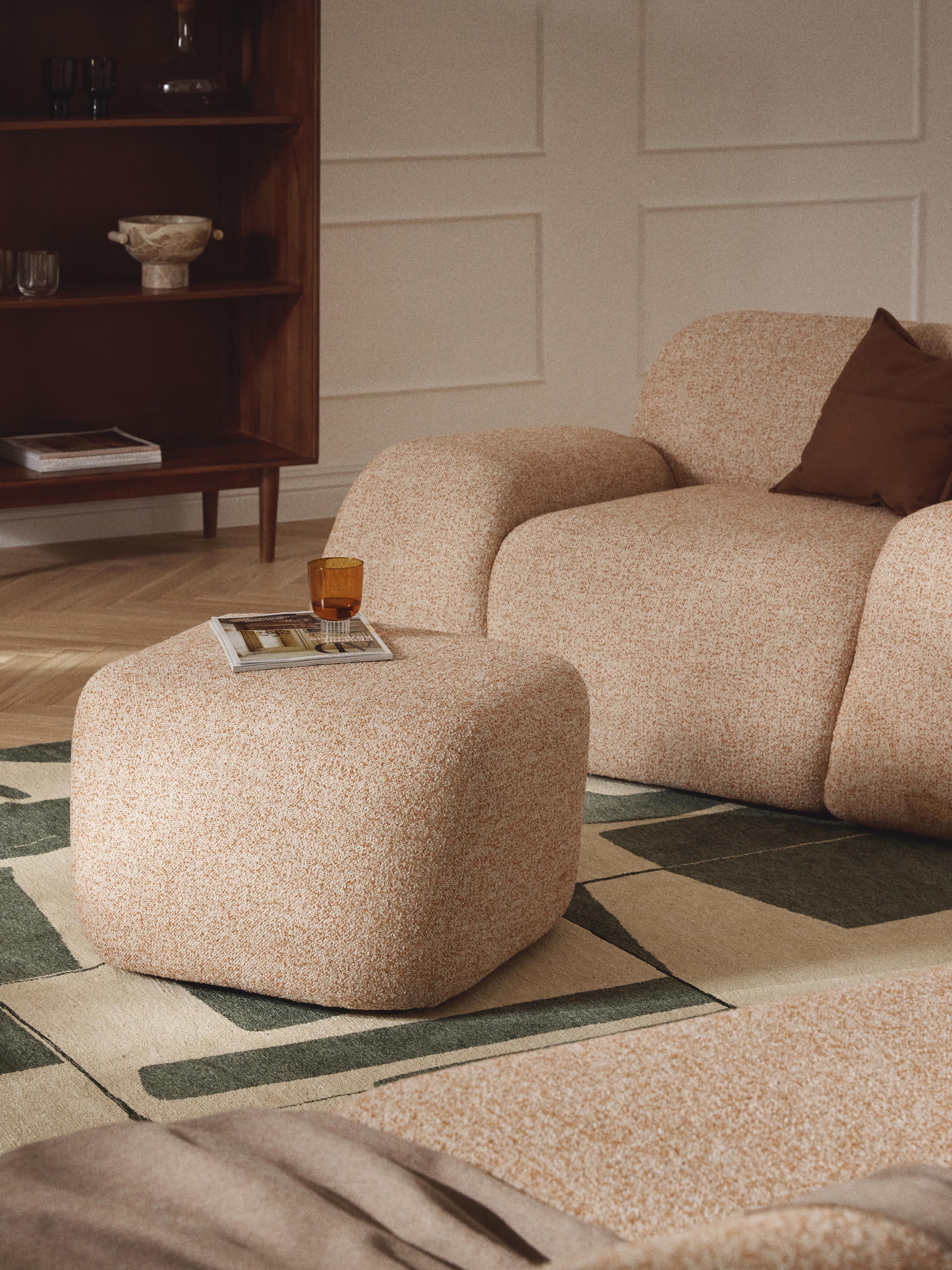 Sofa-Hocker Wolke aus Bouclé
