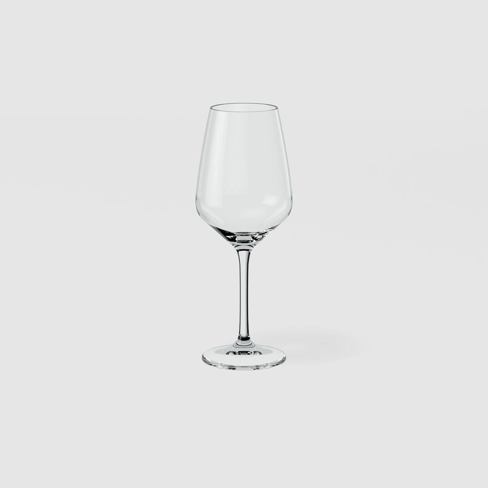 Voice Basic White wine glass - Clear, 4.1 oz, crystal glass