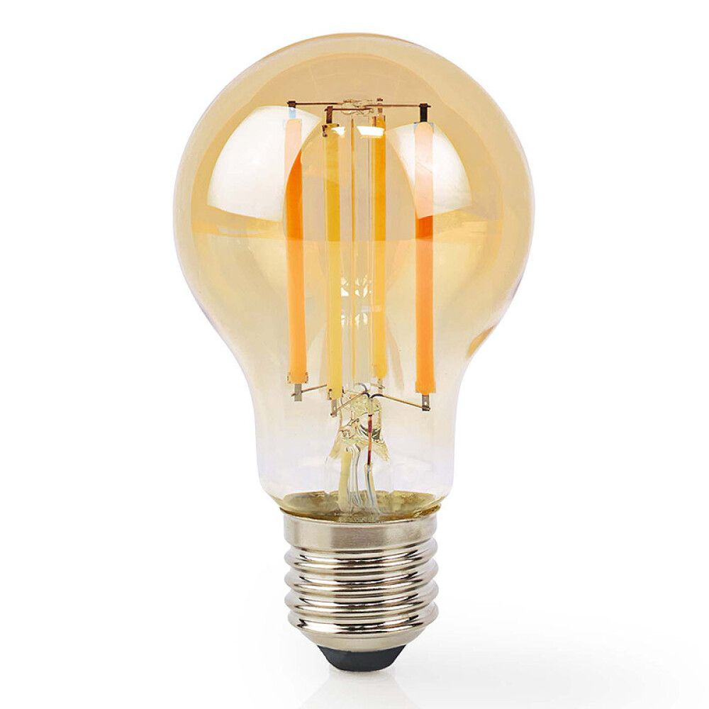 LYSPÆRE NEDIS WIFI SMART LED VARMHVIT FILAMENT E27 KLODE