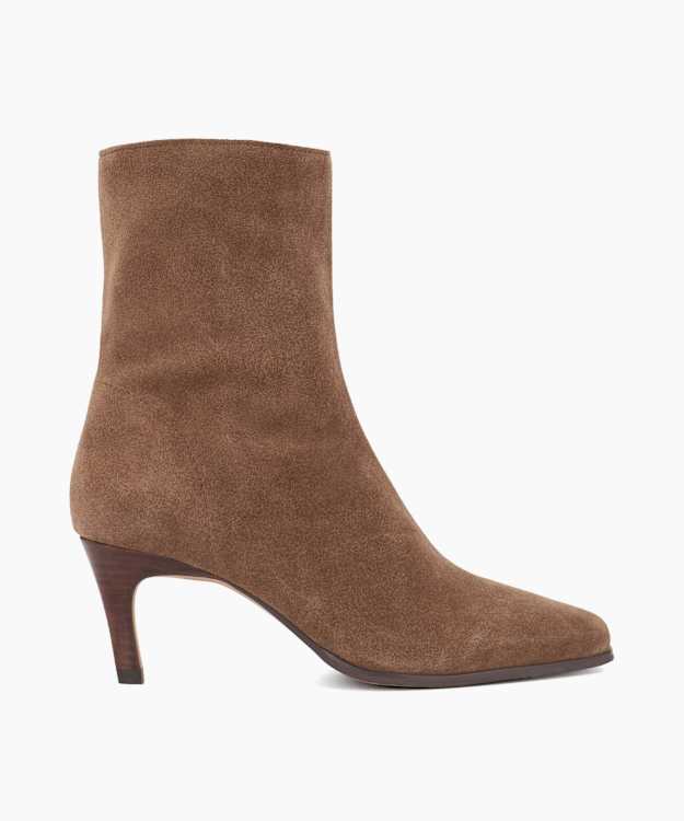 Ohtily Mink - Suede Heeled Ankle Boots